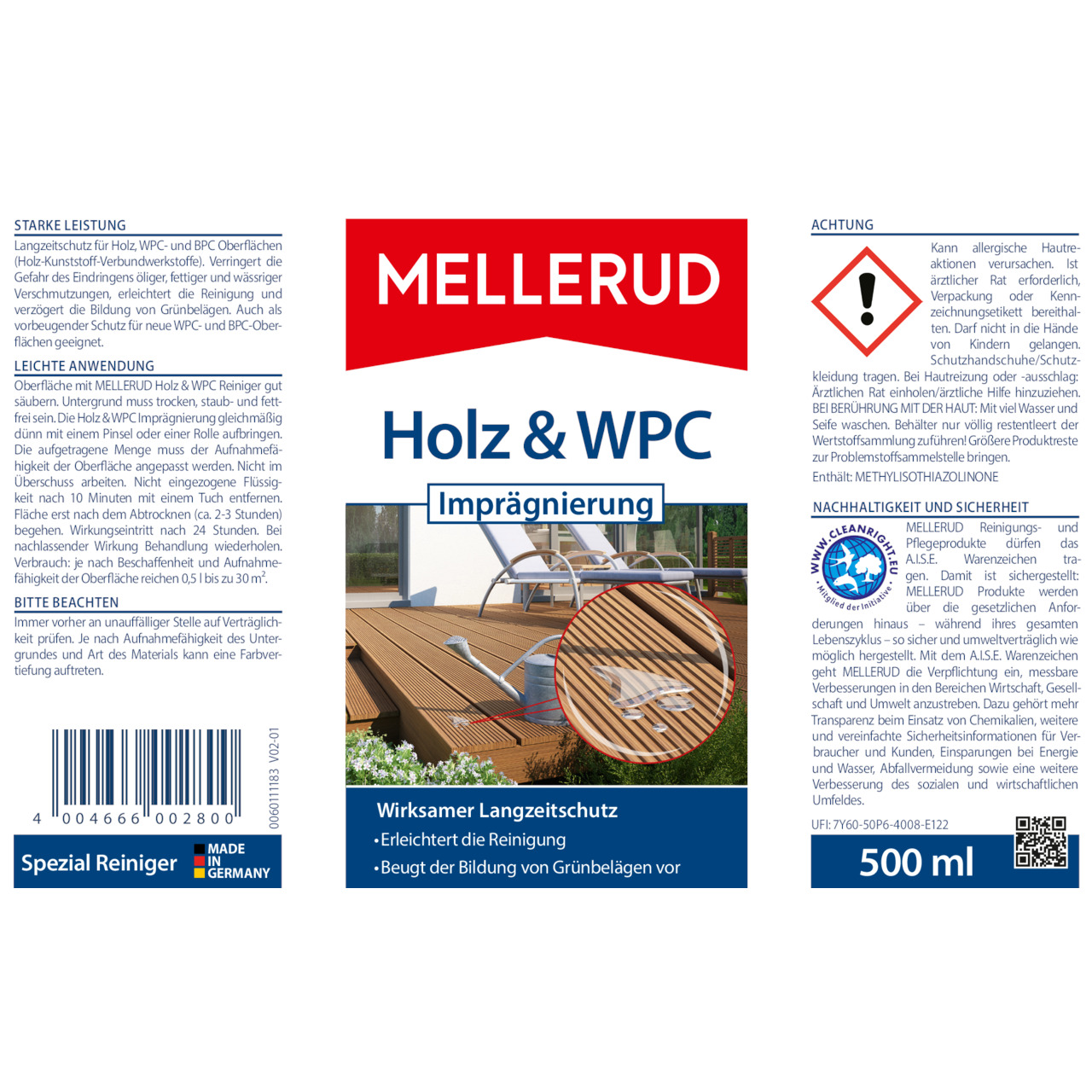 WPC Oberflächenschutz 23,98€/L Imprägnierung Holz-Kunststoff Versiegelung Schutz 