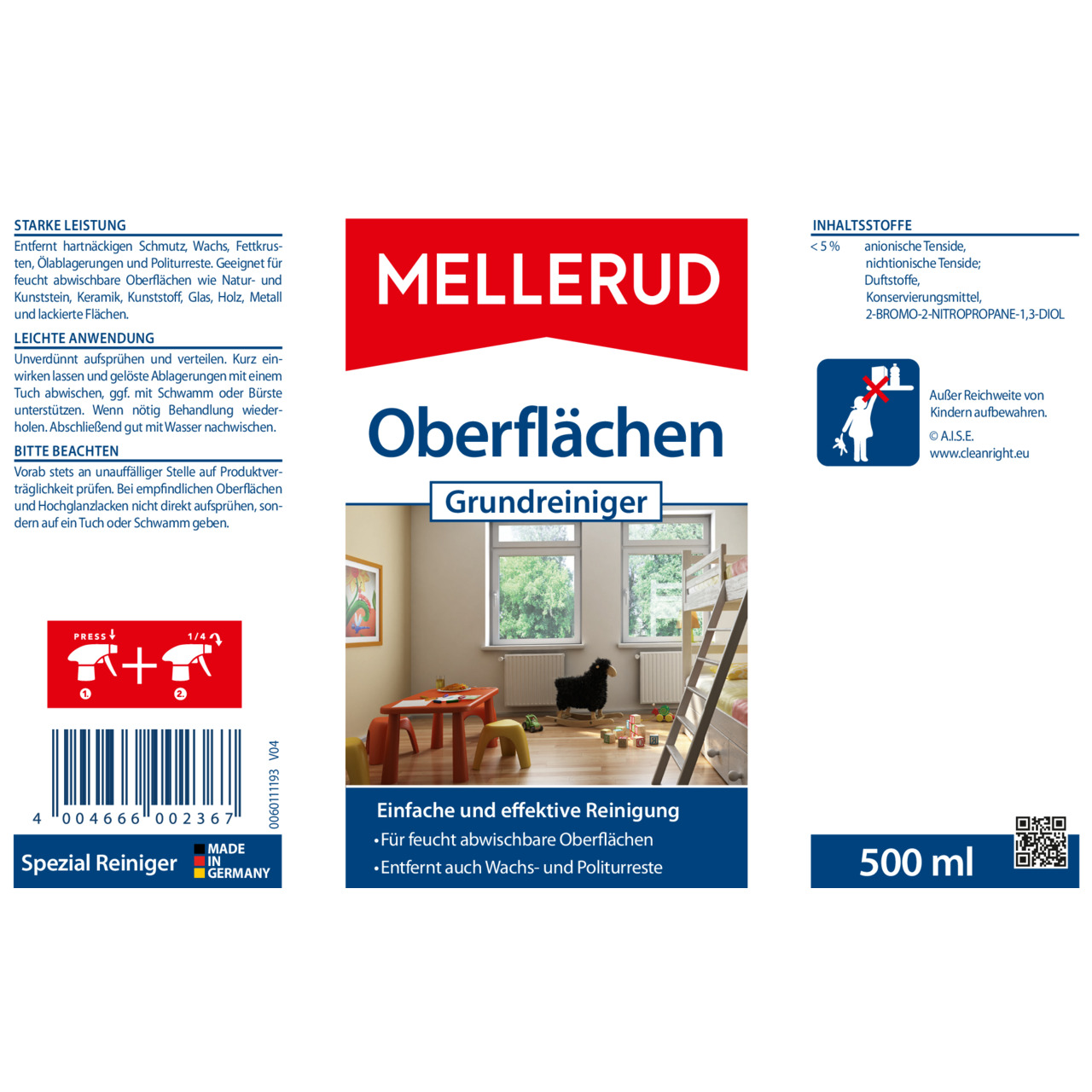 Oberflächen Grundreiniger 0,5 l