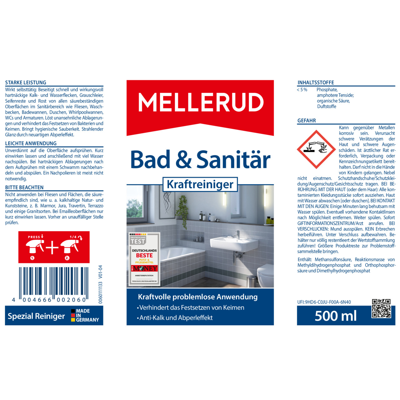 Bad & Sanitär Kraftreiniger 0,5 l