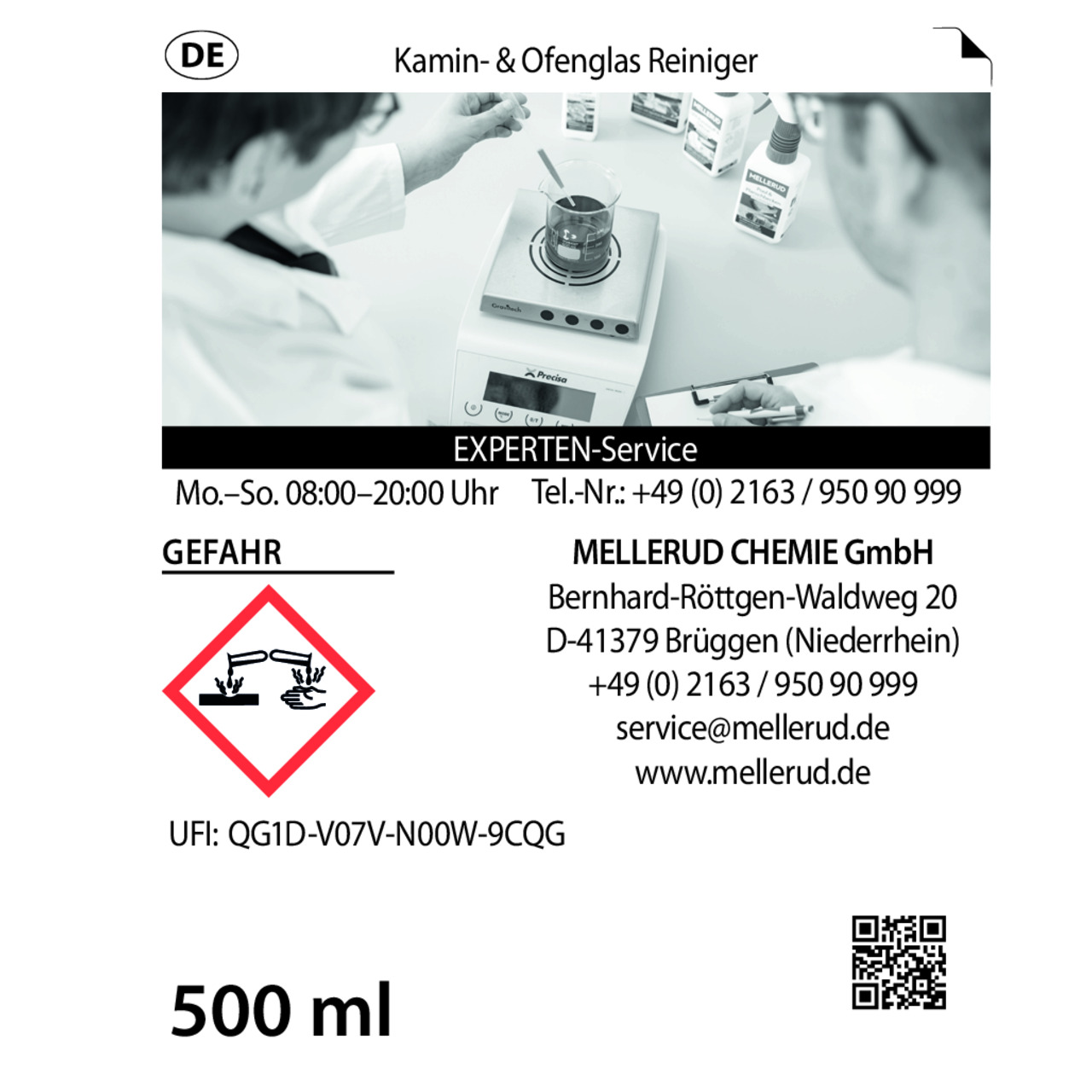 Kamin- & Ofenglas Reiniger 0,5 l