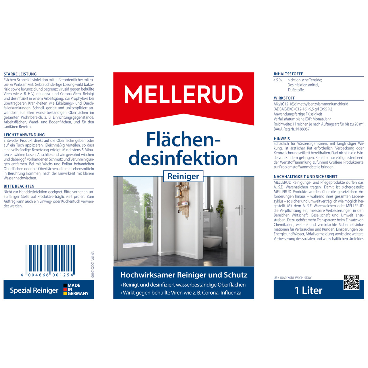 Flächendesinfektion Reiniger 1,0 l