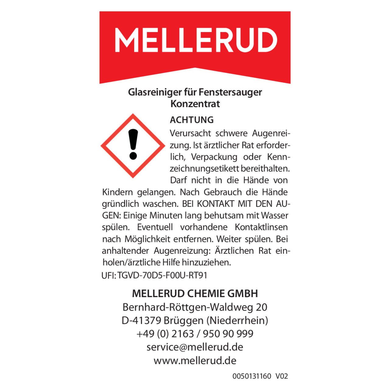 Glasreiniger für Fenstersauger Konzentrat 0,5 l