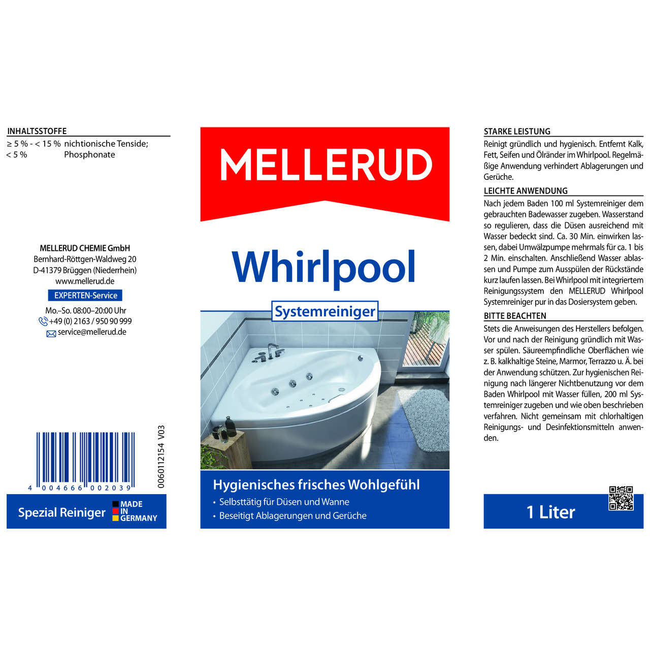 Whirlpool Systemreiniger 1,0 l