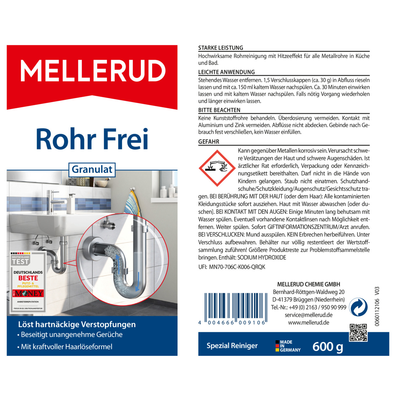 Rohr Frei Granulat 0,6 kg