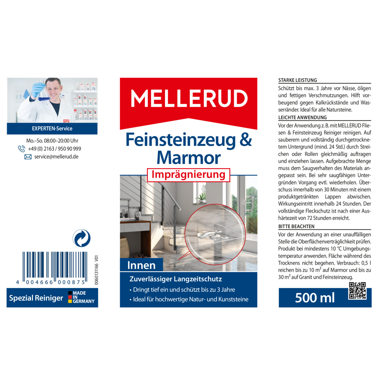 Feinsteinzeug & Marmor Imprägnierung 0,5 l