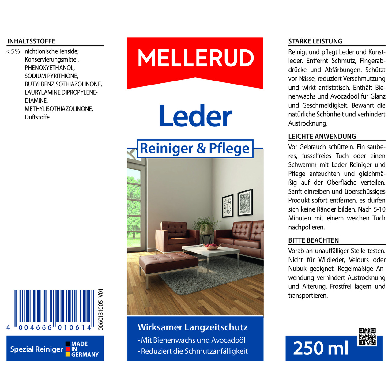 Leder Reiniger & Pflege 0,25 l