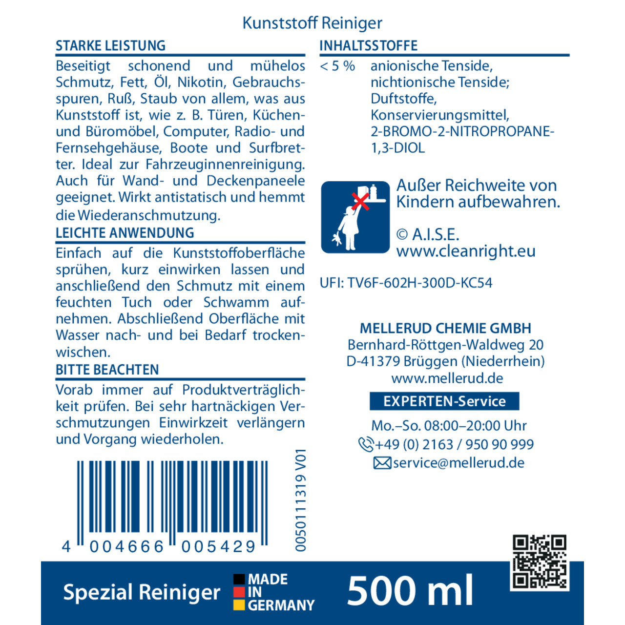 Kunststoff Reiniger 0,5 l