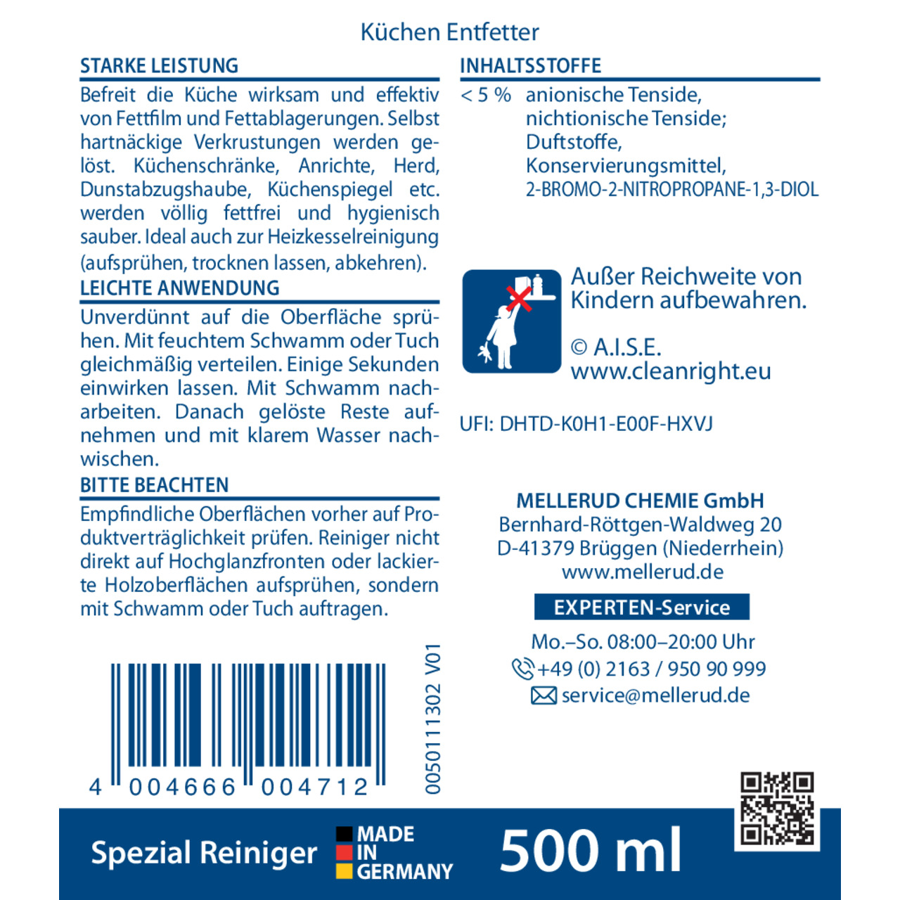 Küchen Entfetter 0,5 l
