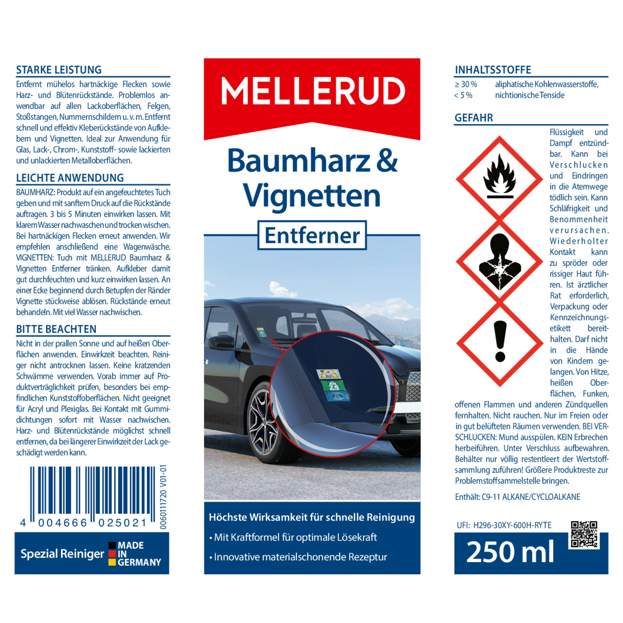Baumharz & Vignetten Entferner 0,25 l