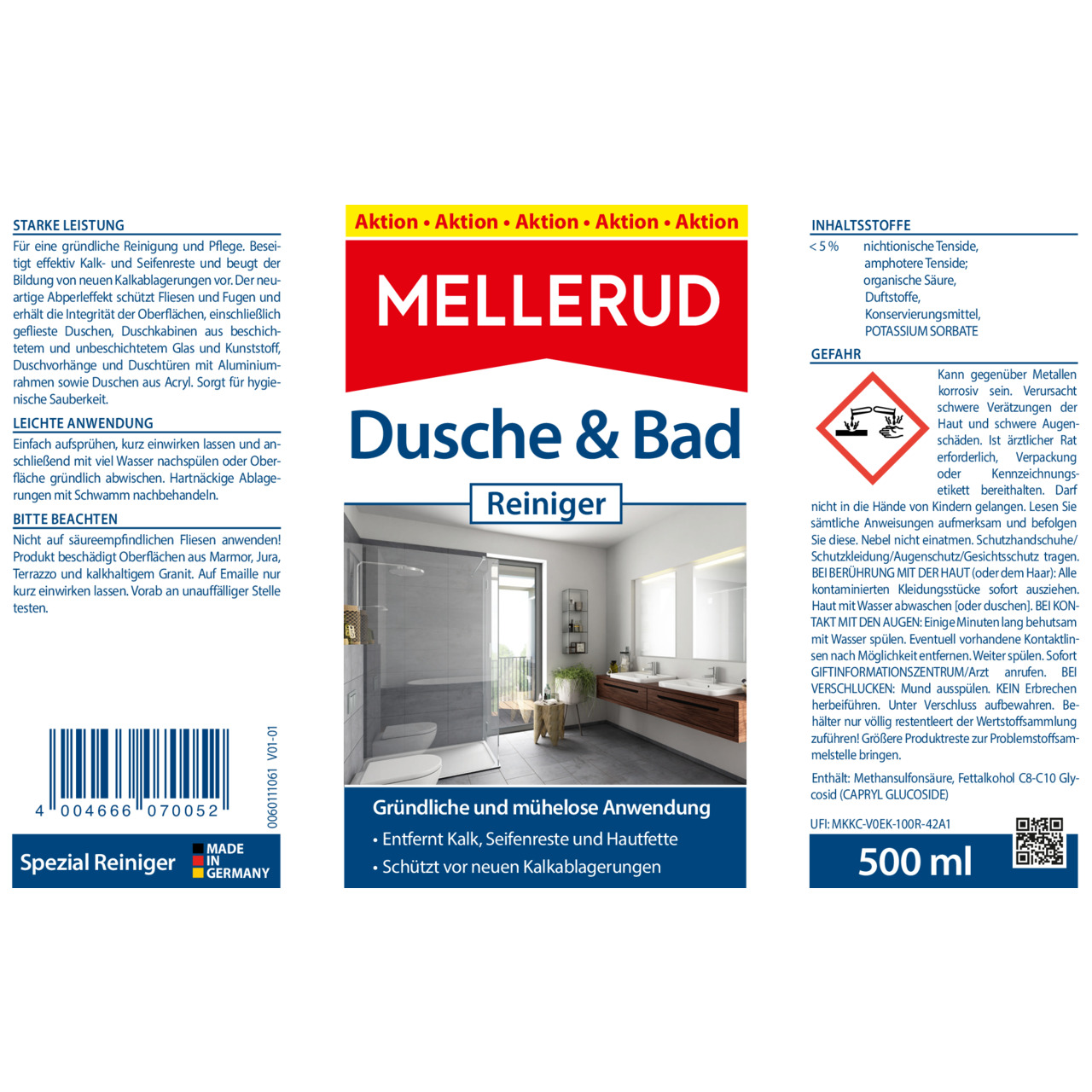 Dusche & Bad Reiniger 0,5 l
