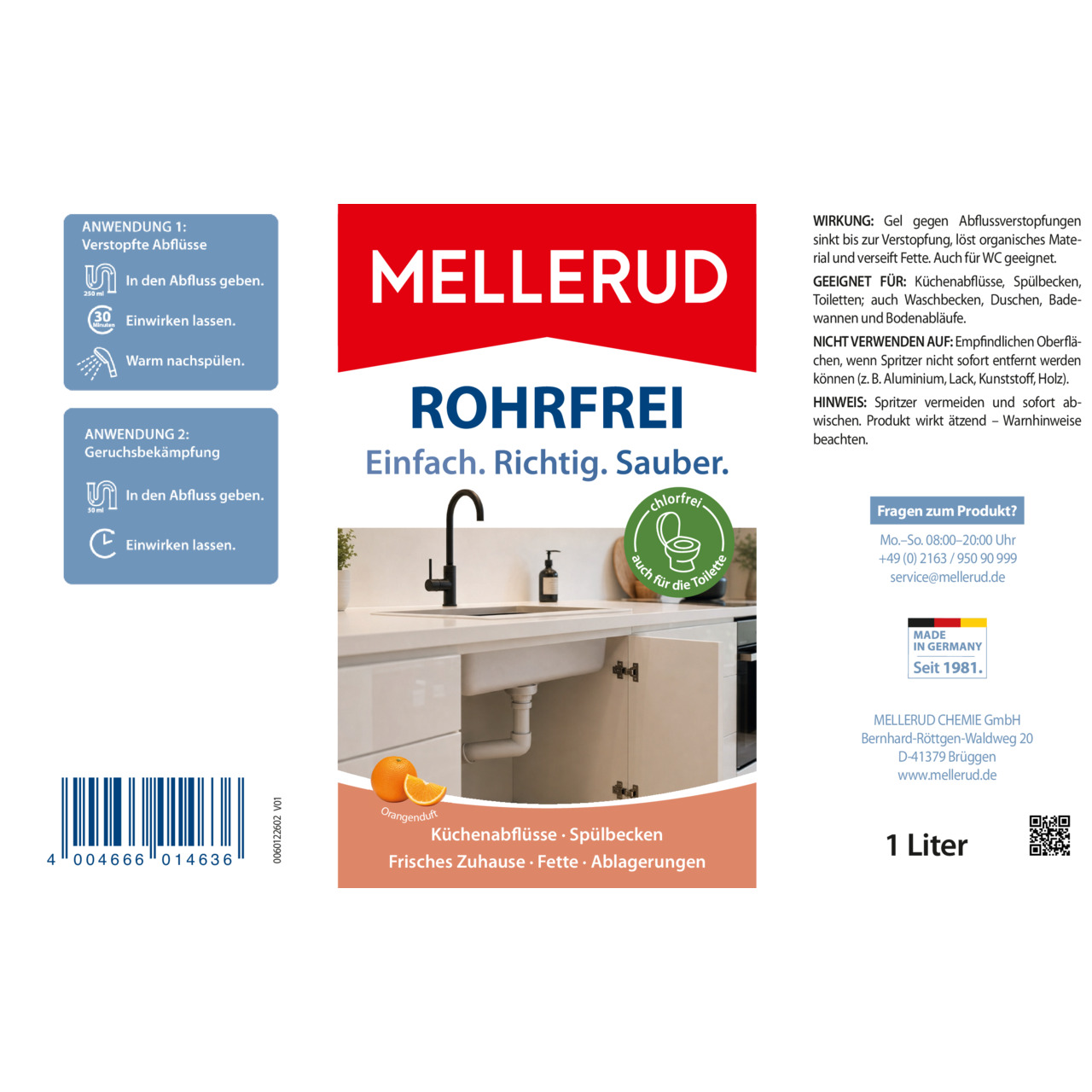 ROHRFREI CHLORFREI 1,0 l