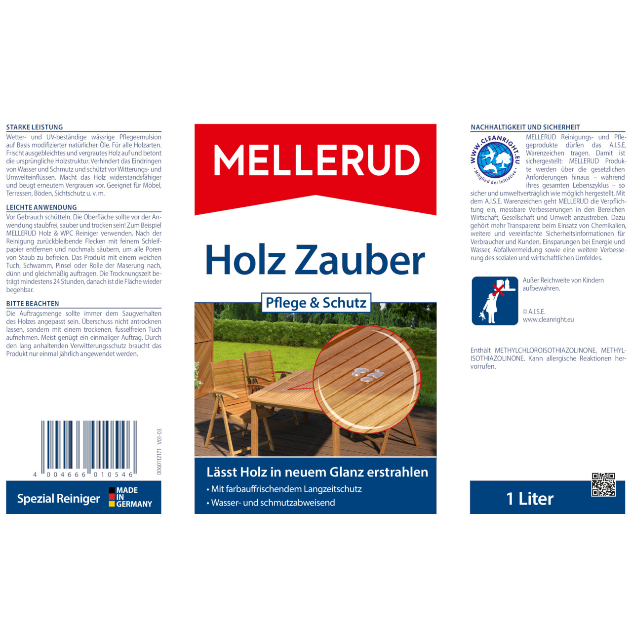 Holz Zauber Pflege & Schutz 1,0 l