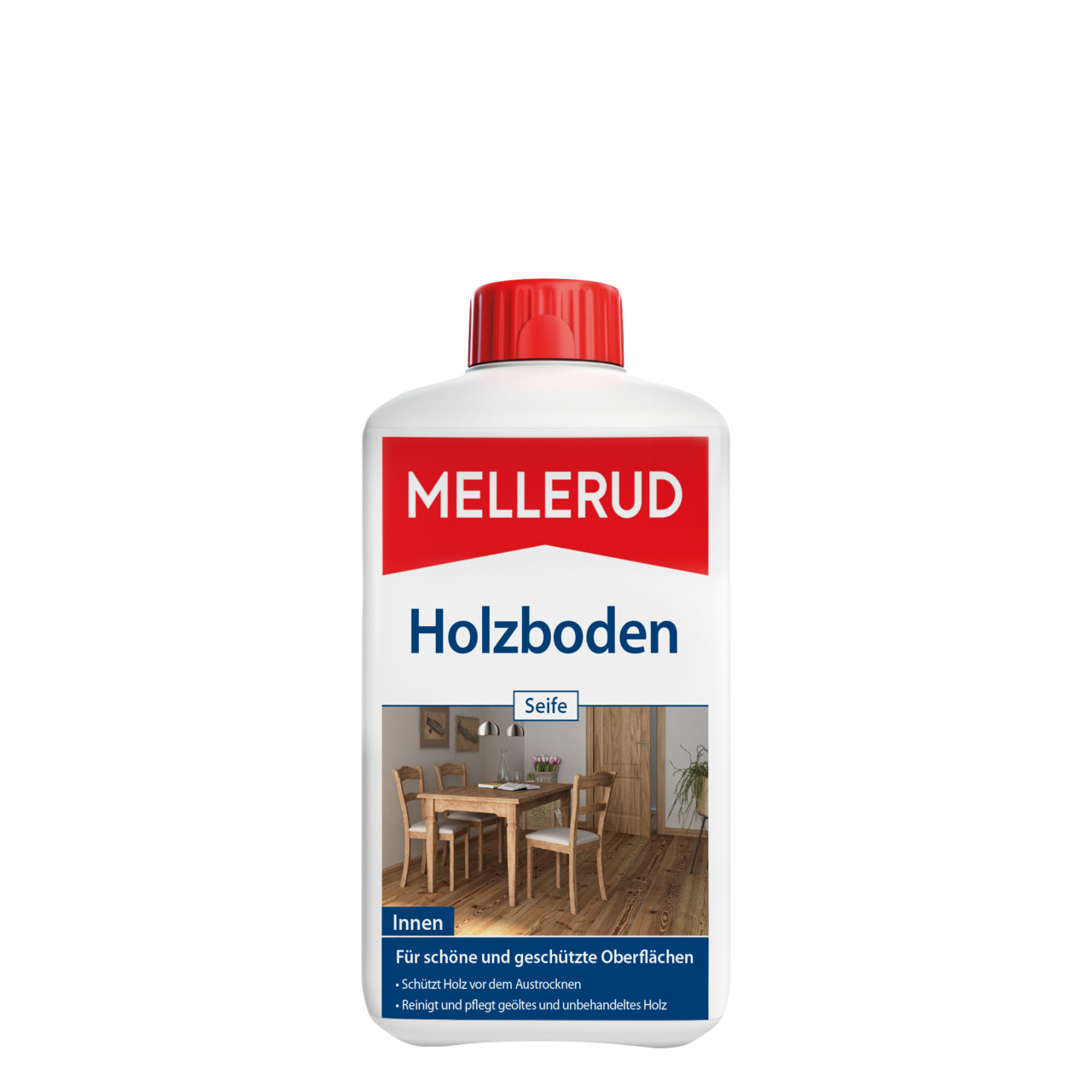 Holz Seife Reiniger & Pflege betont die Holzstruktur | MELLERUD Holz Seife Reiniger & Pflege betont die Holzstruktur | MELLERUD