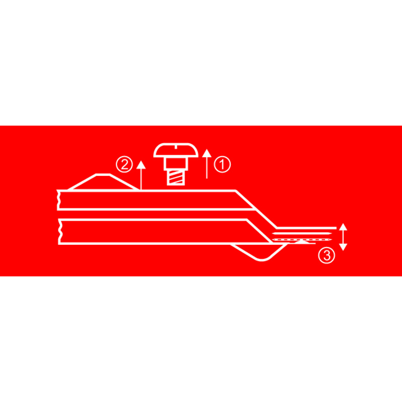 Silikon & Glaskeramik Kochfeld Schaber Ersatzklingen 1,0 Pack