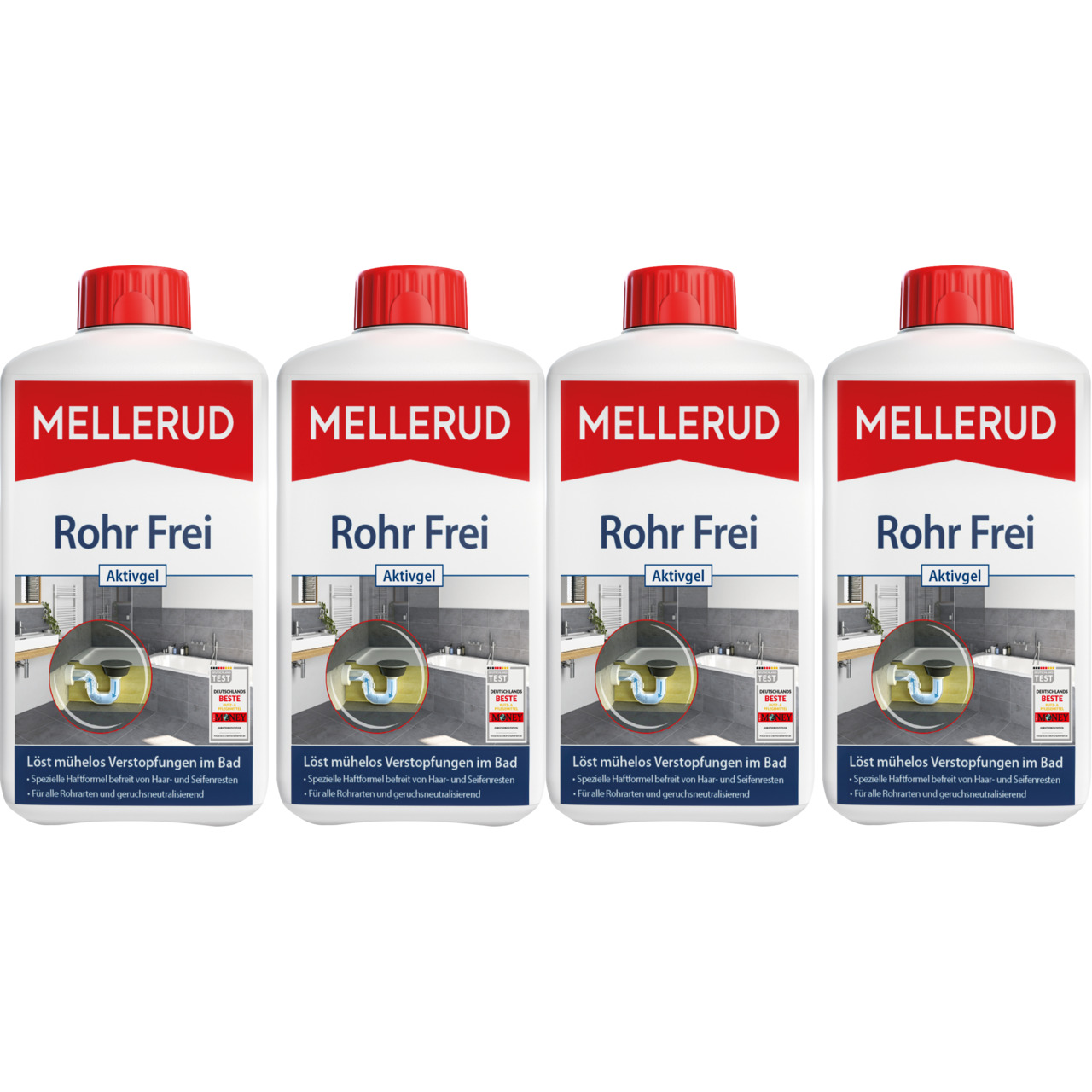 Rohr Frei Aktivgel Set 4 Stück