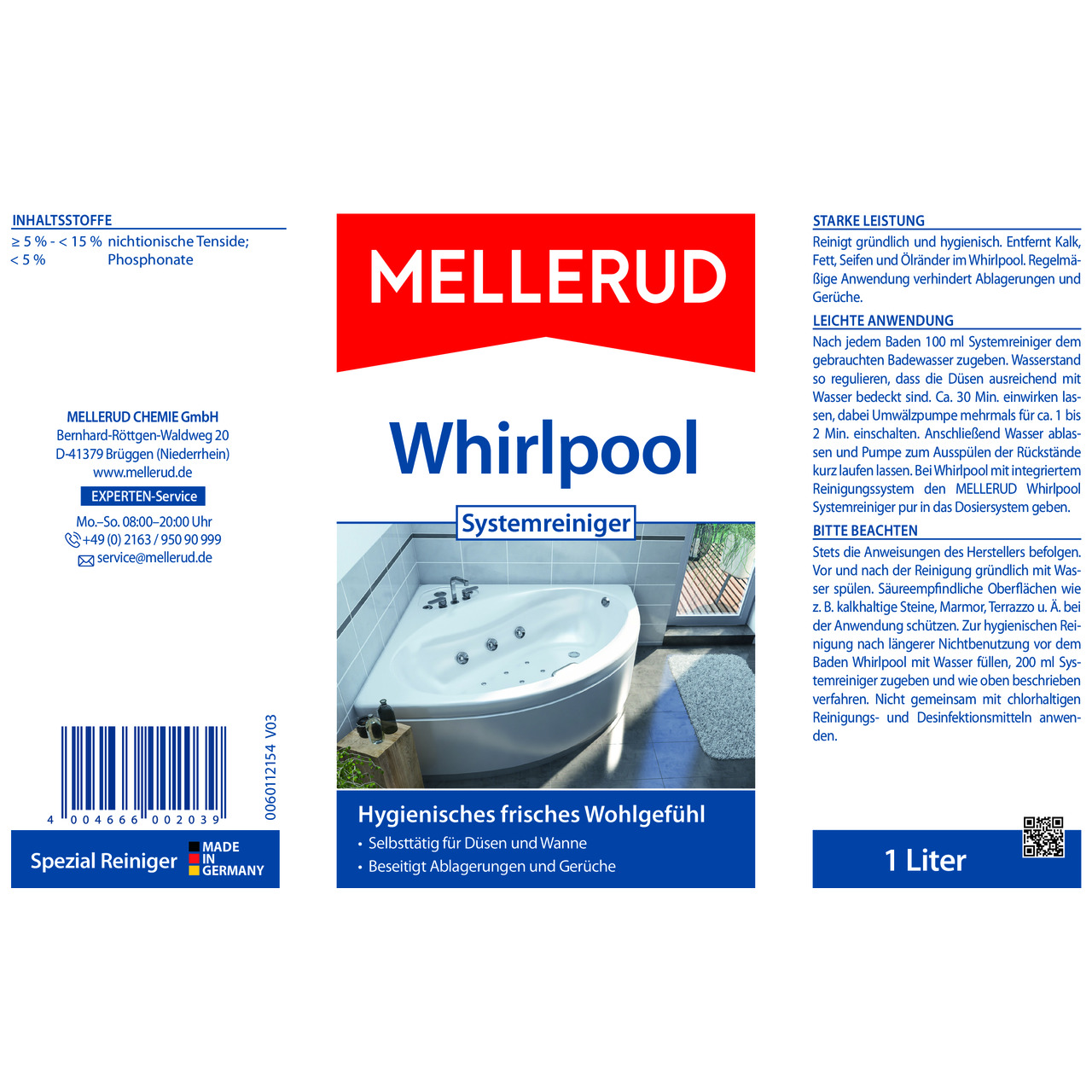 Whirlpool Systemreiniger 1,0 l