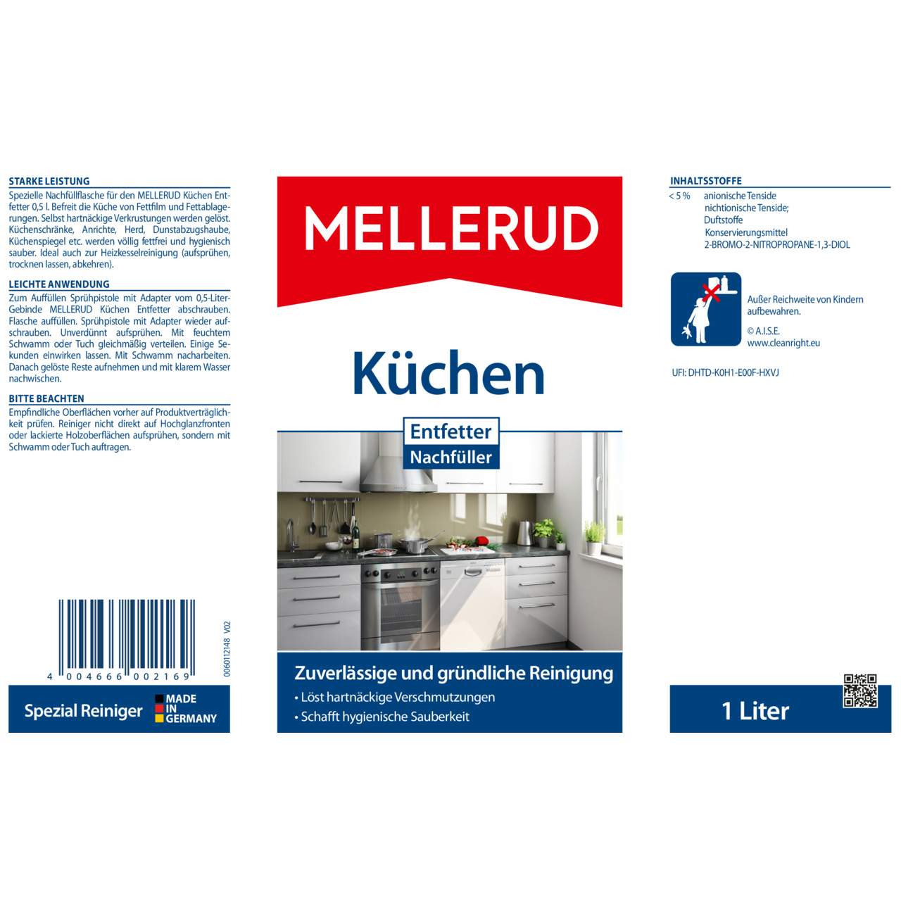 Küchen Entfetter Nachfüller 1,0 l