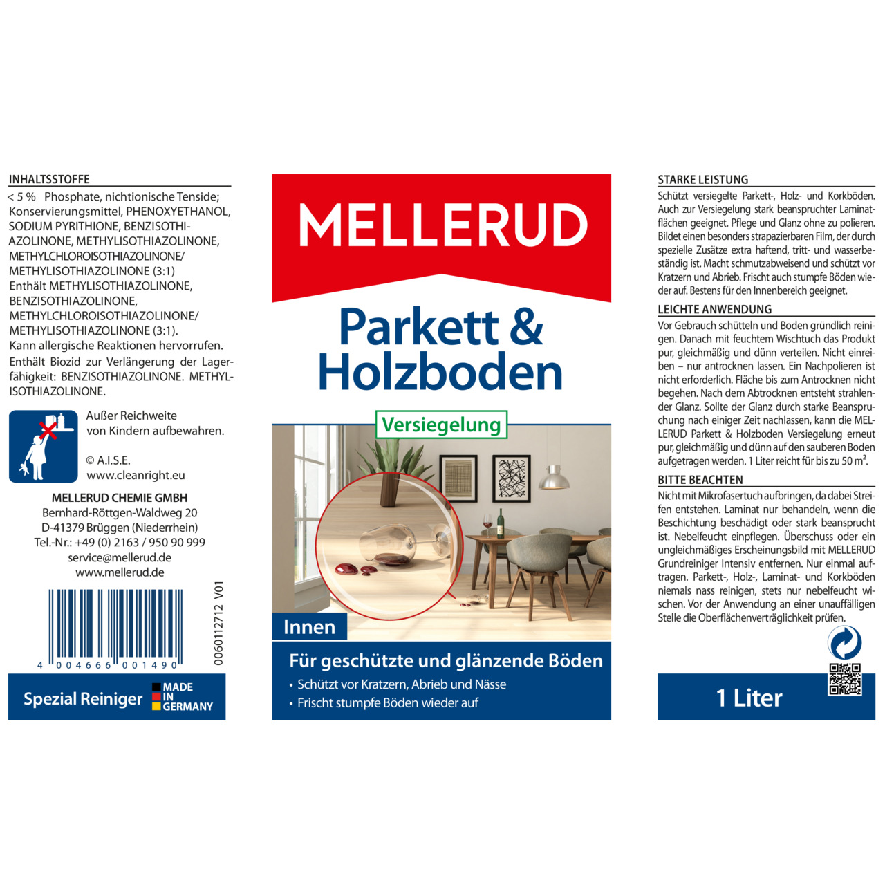 Parkett & Holzboden Versiegelung 1,0 l