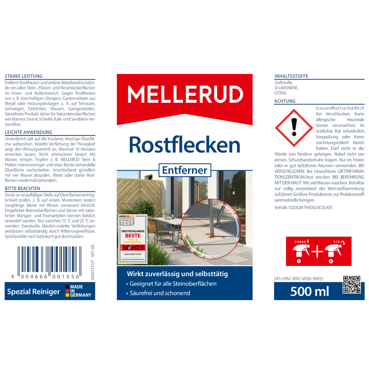 Rostflecken Entferner 0,5 l