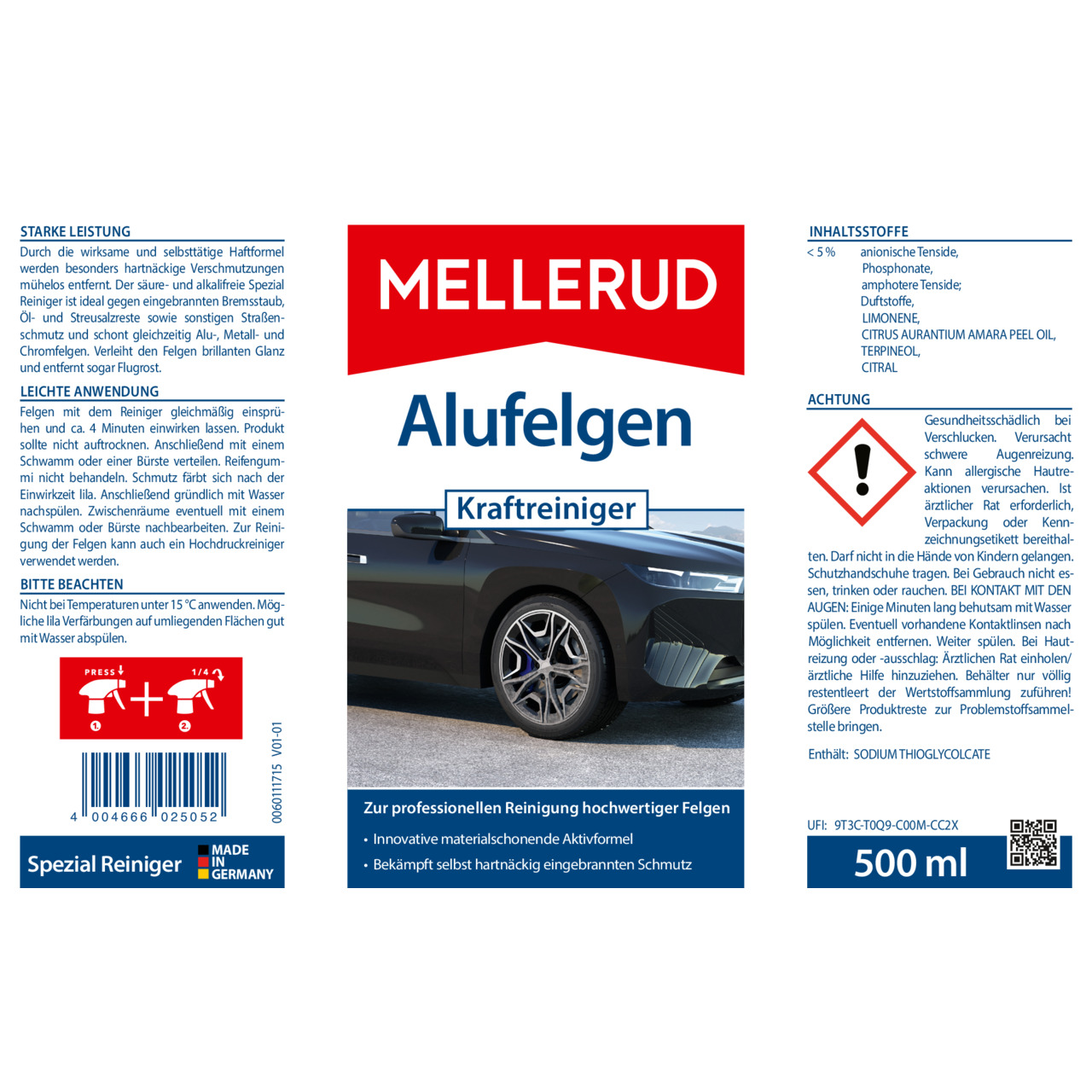 Alufelgen Kraftreiniger 0,5 l