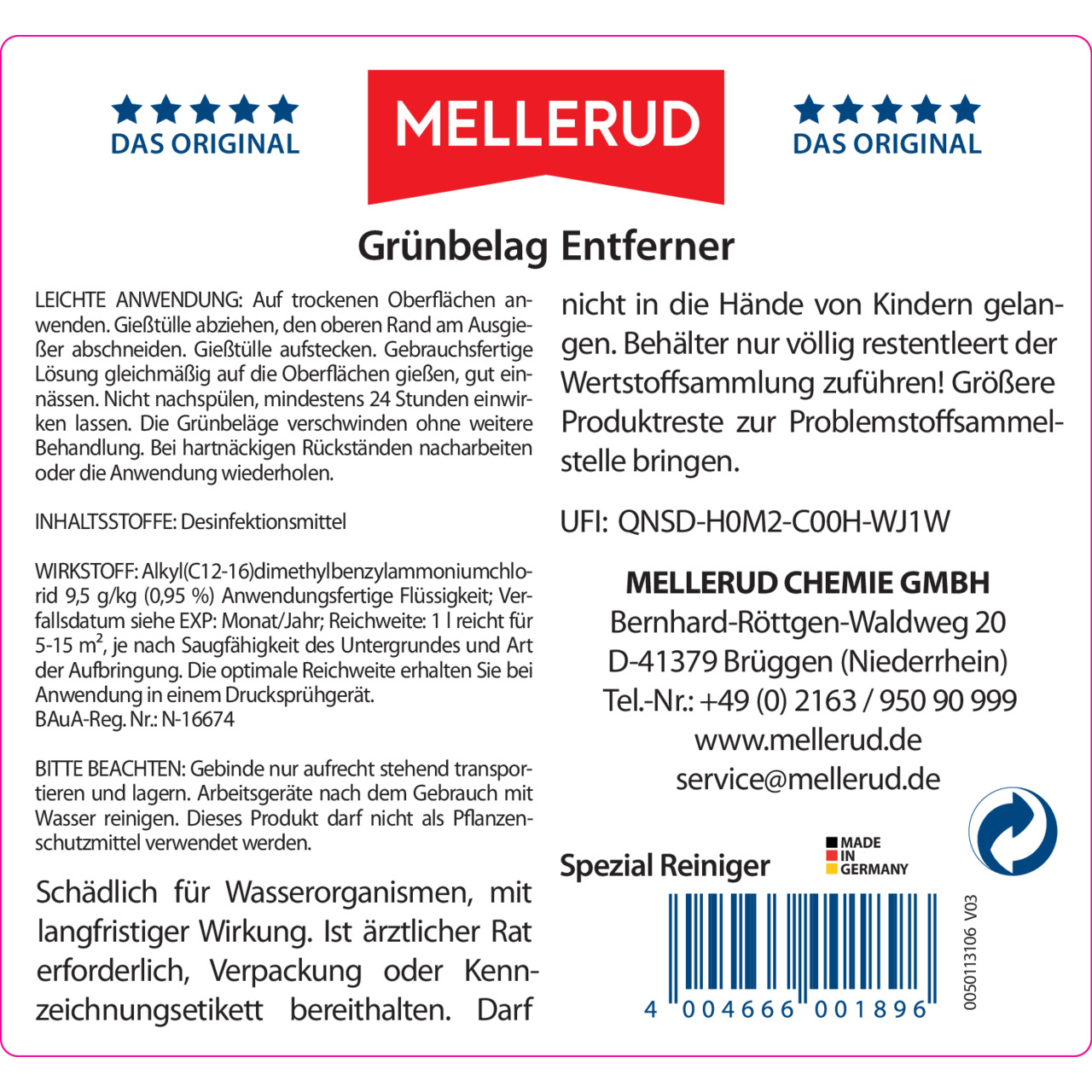 Grünbelag Entferner 5,0 l