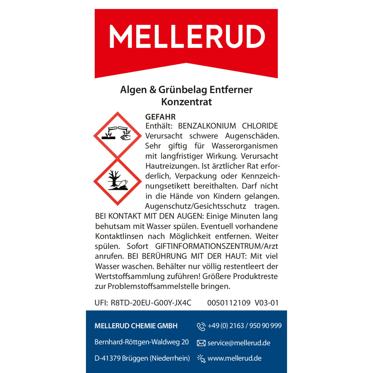 Algen & Grünbelag Entferner Konzentrat 1,0 l