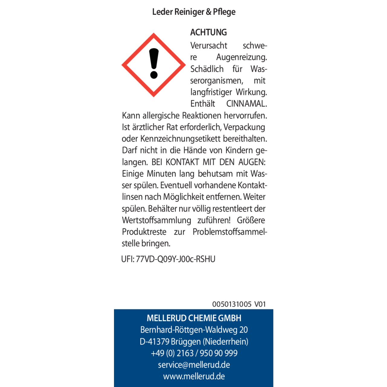 Leder Reiniger & Pflege 0,25 l