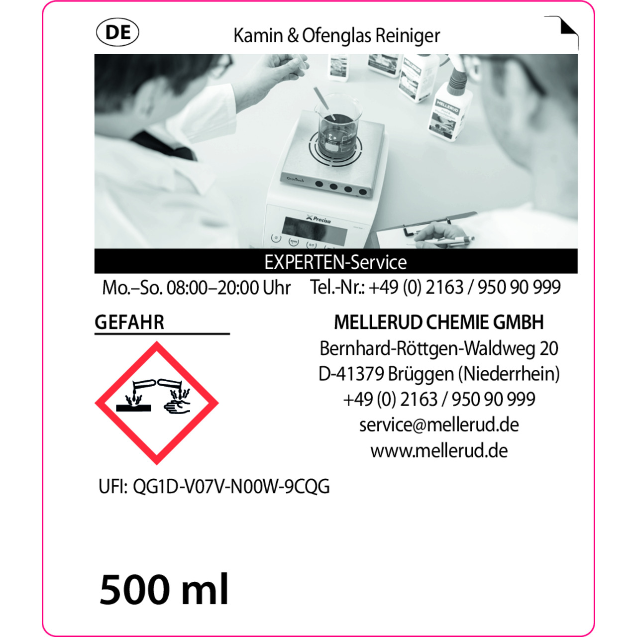 Kamin- & Ofenglas Reiniger 0,5 l
