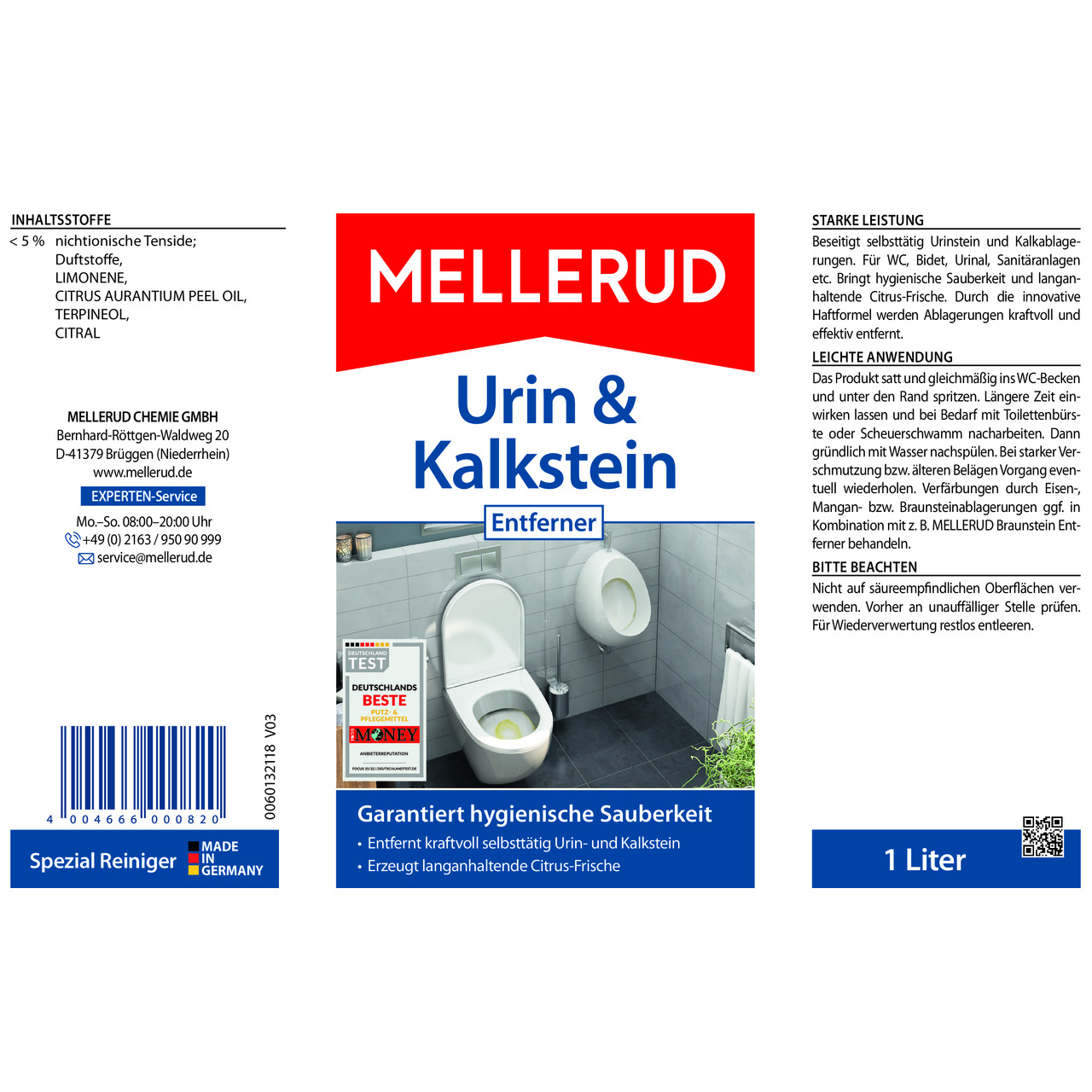 Urin & Kalkstein Entferner 1,0 l