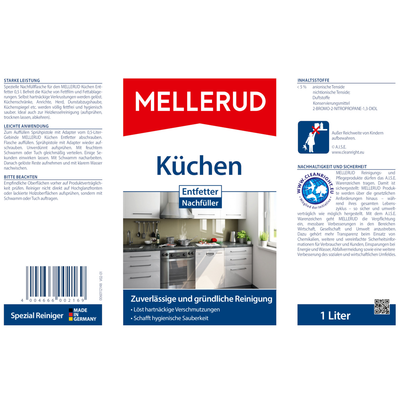 Küchen Entfetter Nachfüller 1,0 l