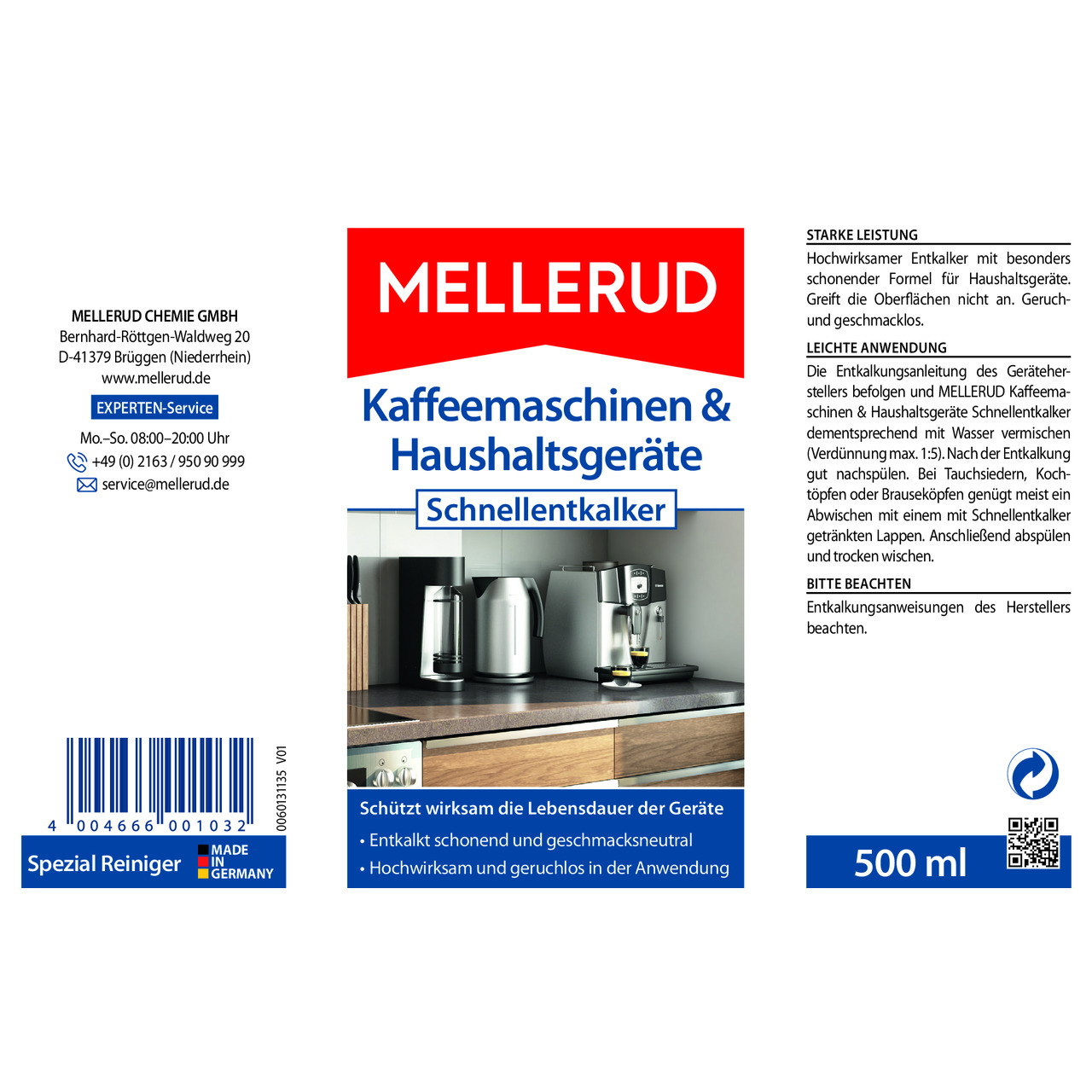 Kaffeemaschinen & Haushaltsgeräte Schnellentkalker 0,5 l