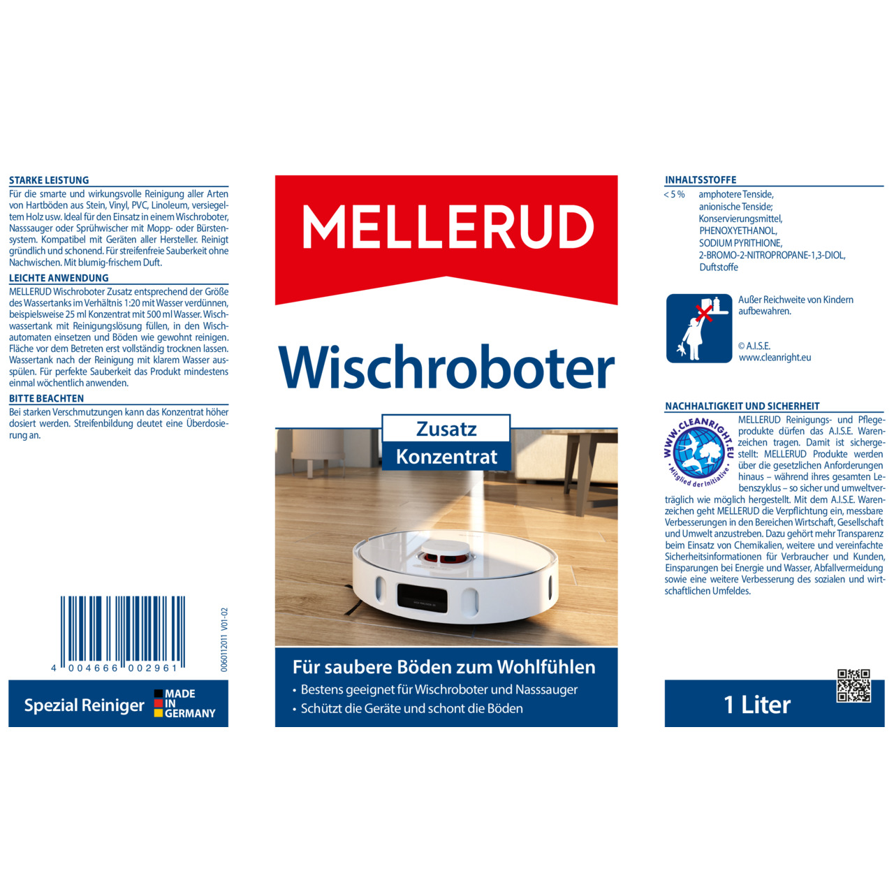 Wischroboter Zusatz Konzentrat 1,0 l