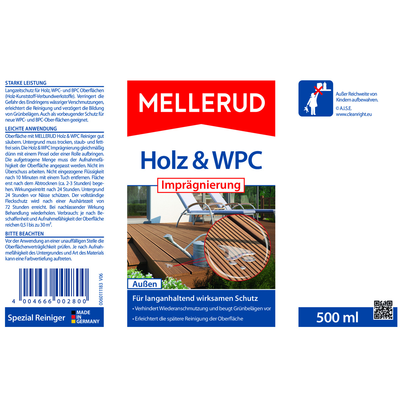Holz & WPC Imprägnierung 0,5 l