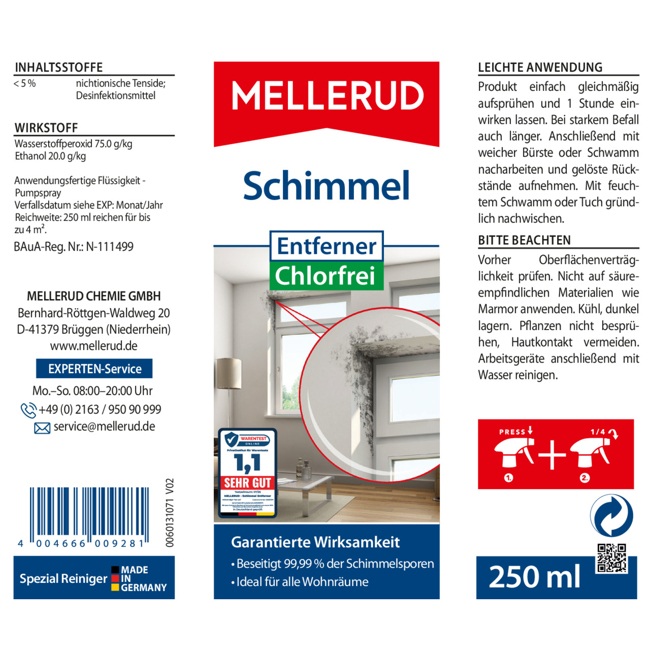 Schimmel Entferner Chlorfrei 0,25 l