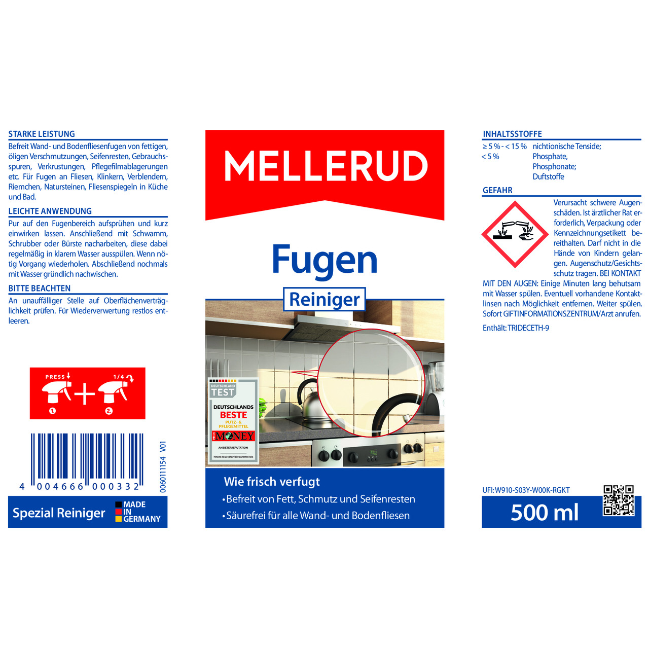 Fugen Reiniger 0,5 l