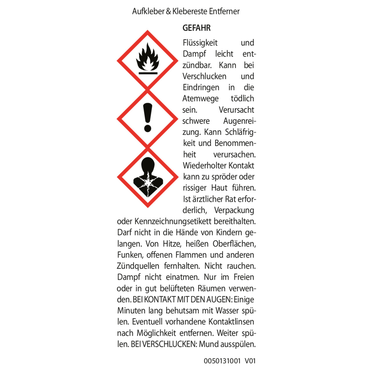 Aufkleber & Klebereste Entferner 0,25 l