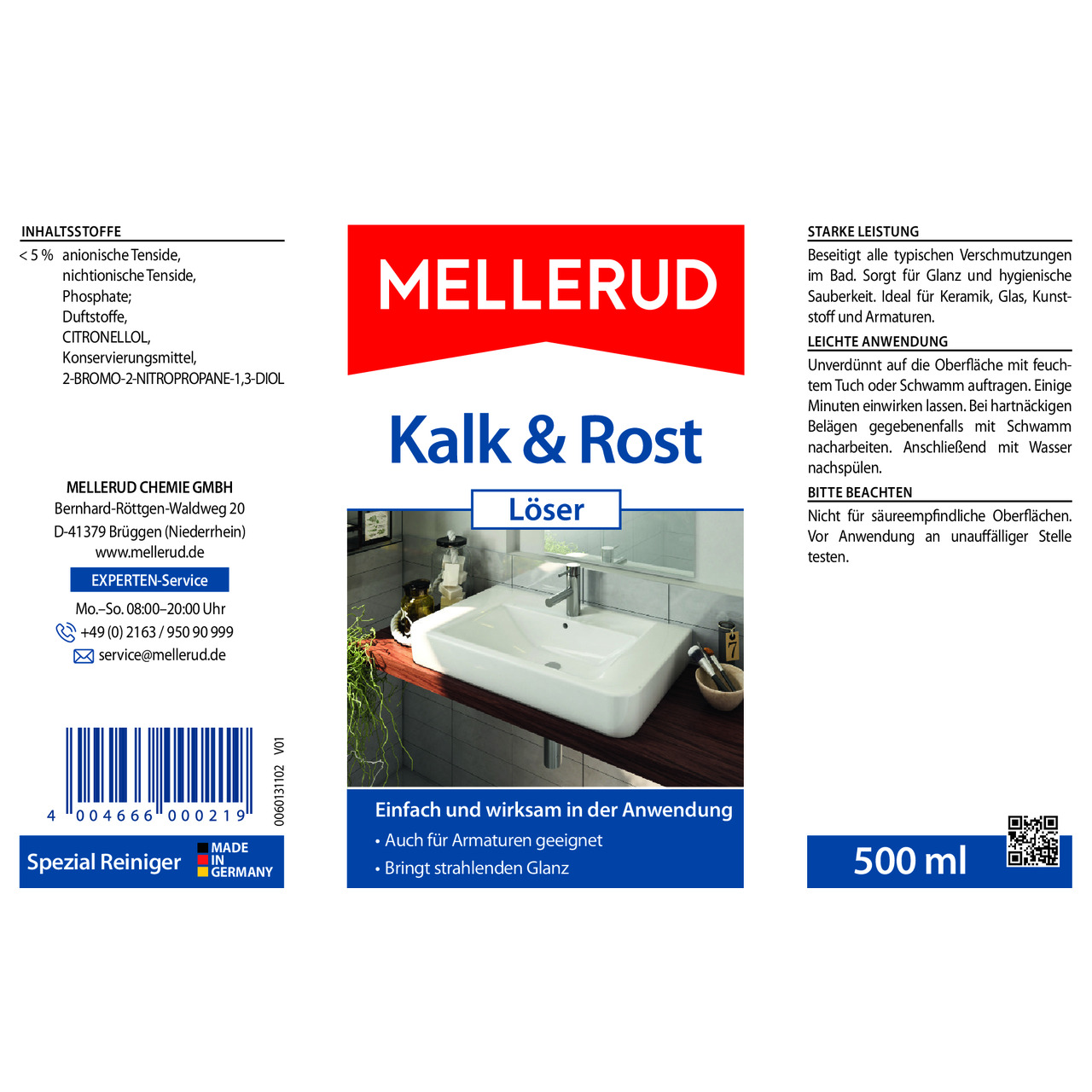 Kalk & Rost Löser 0,5 l