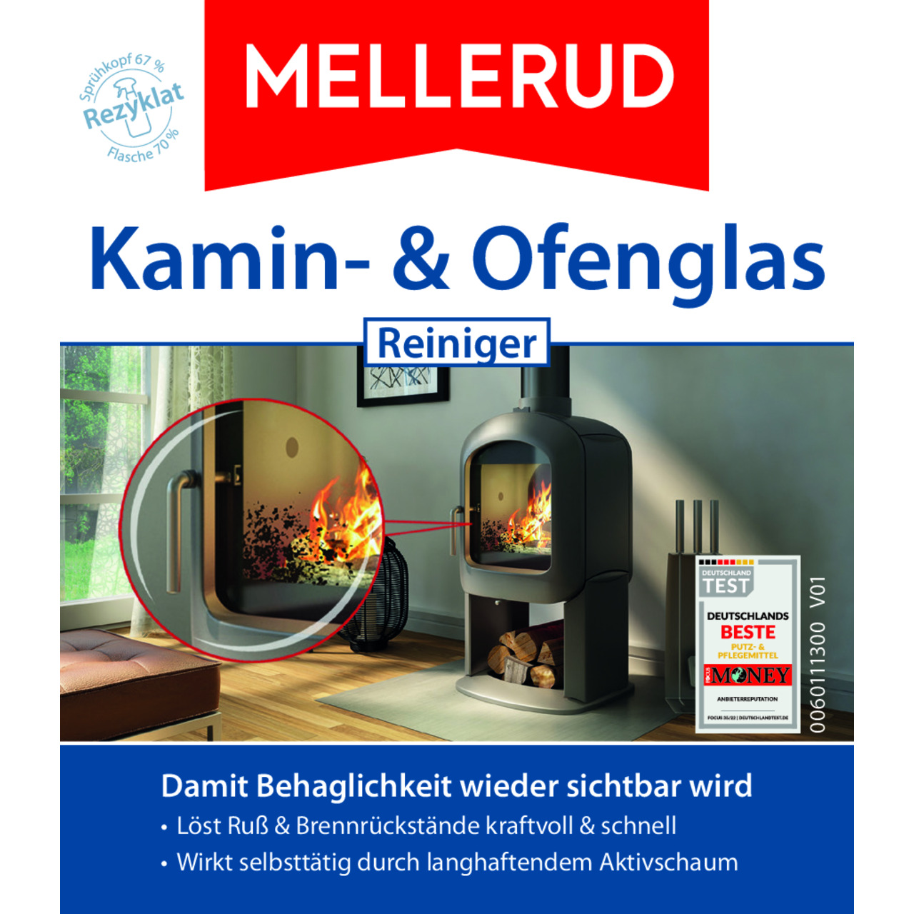 Kamin- & Ofenglas Reiniger 0,5 l