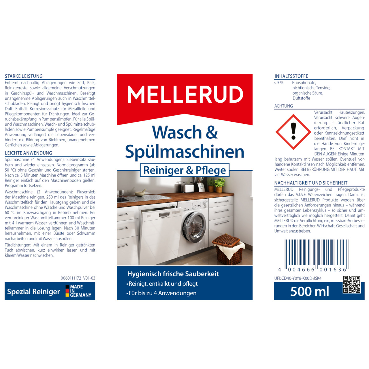 Wasch & Spülmaschinen Reiniger & Pflege 0,5 l