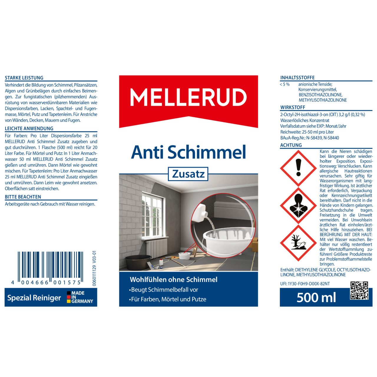 Anti Schimmel Zusatz 0,5 l