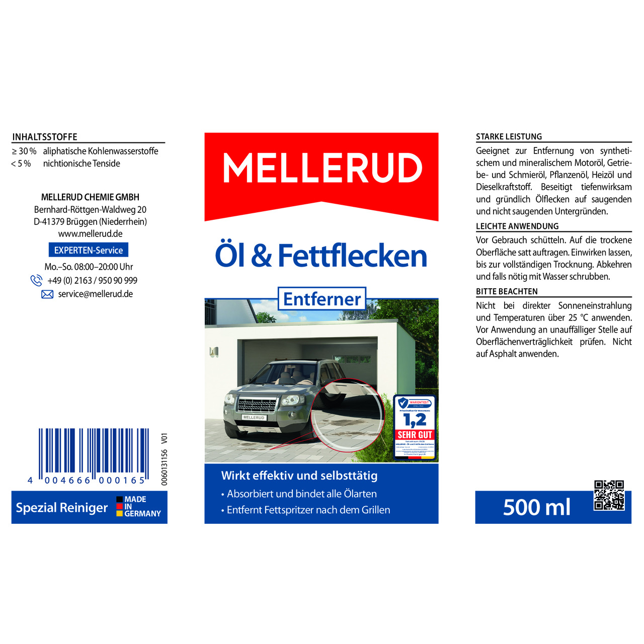 Öl & Fettflecken Entferner 0,5 l