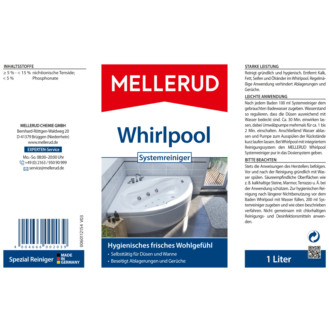 Whirlpool Systemreiniger 1,0 l
