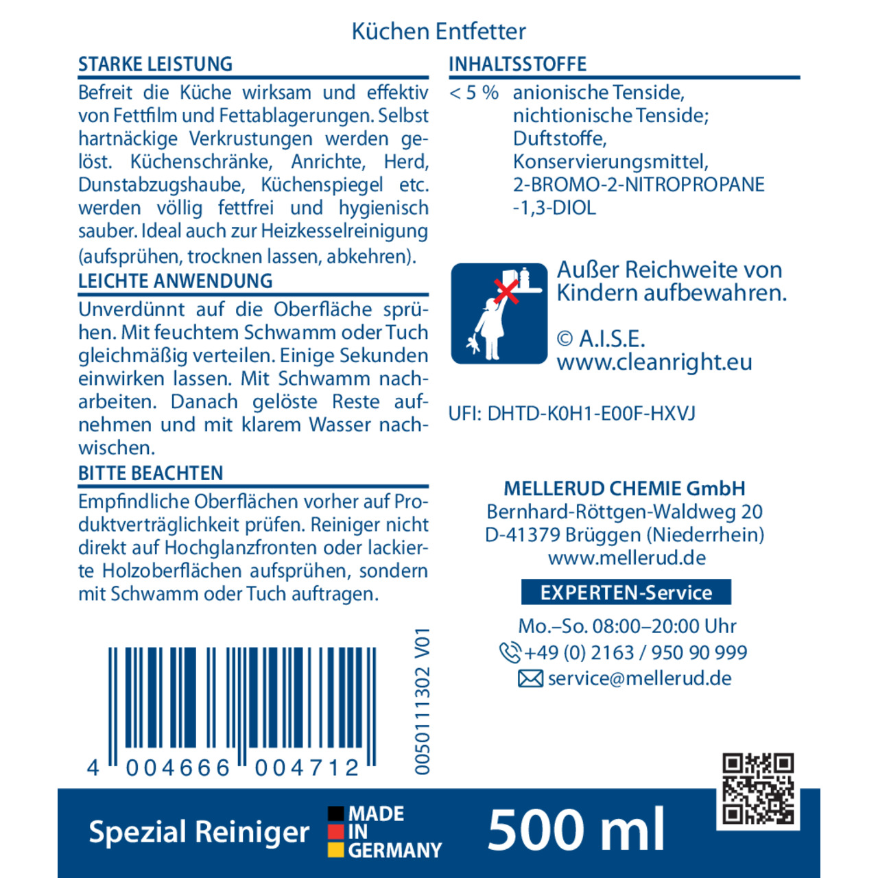 Küchen Entfetter 0,5 l