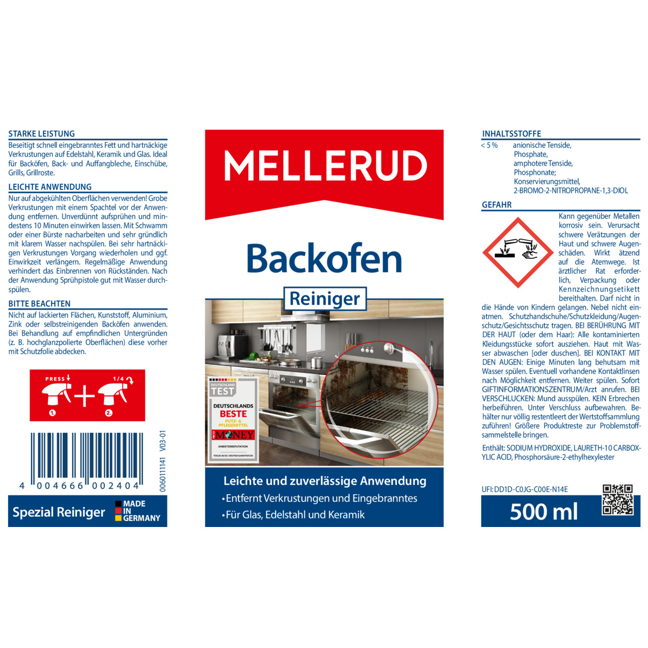 Backofen Reiniger 0,5 l