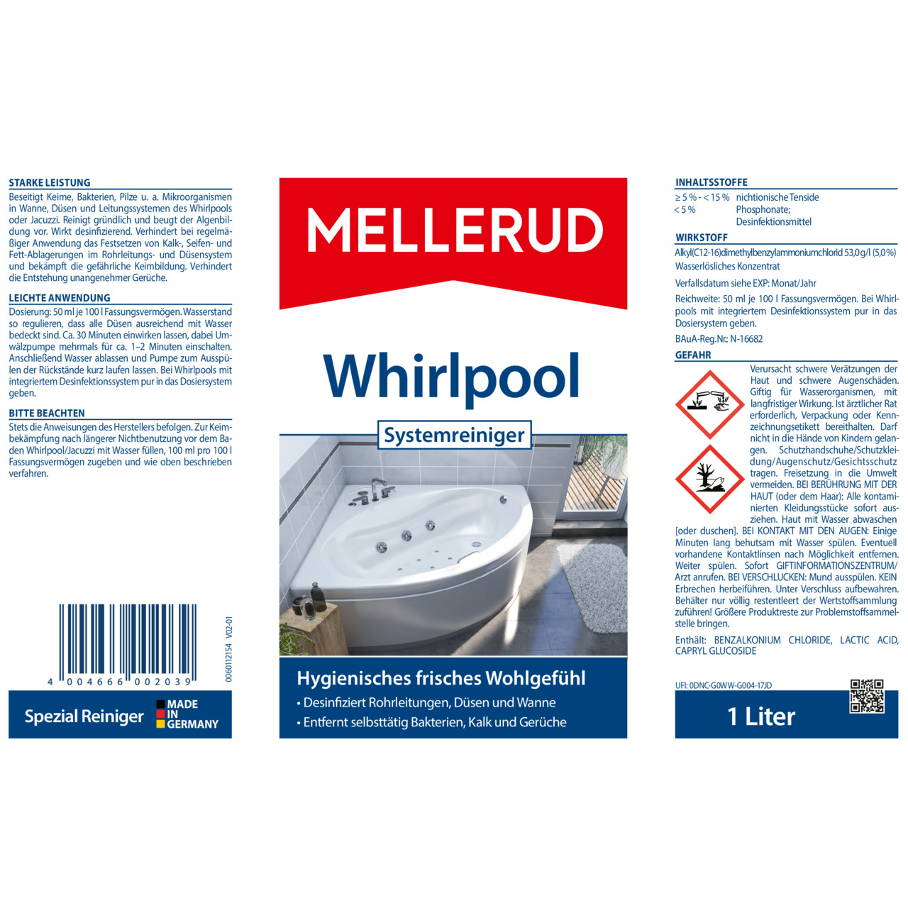 Whirlpool Systemreiniger 1,0 l