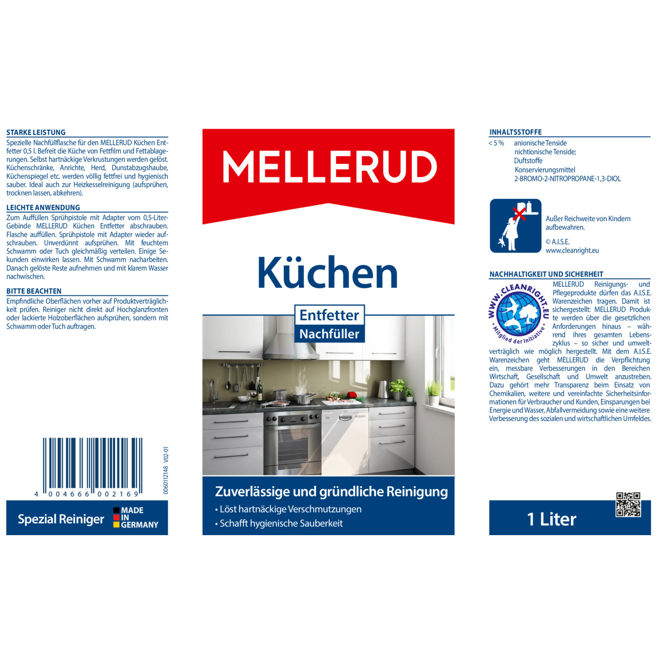 Küchen Entfetter Nachfüller 1,0 l