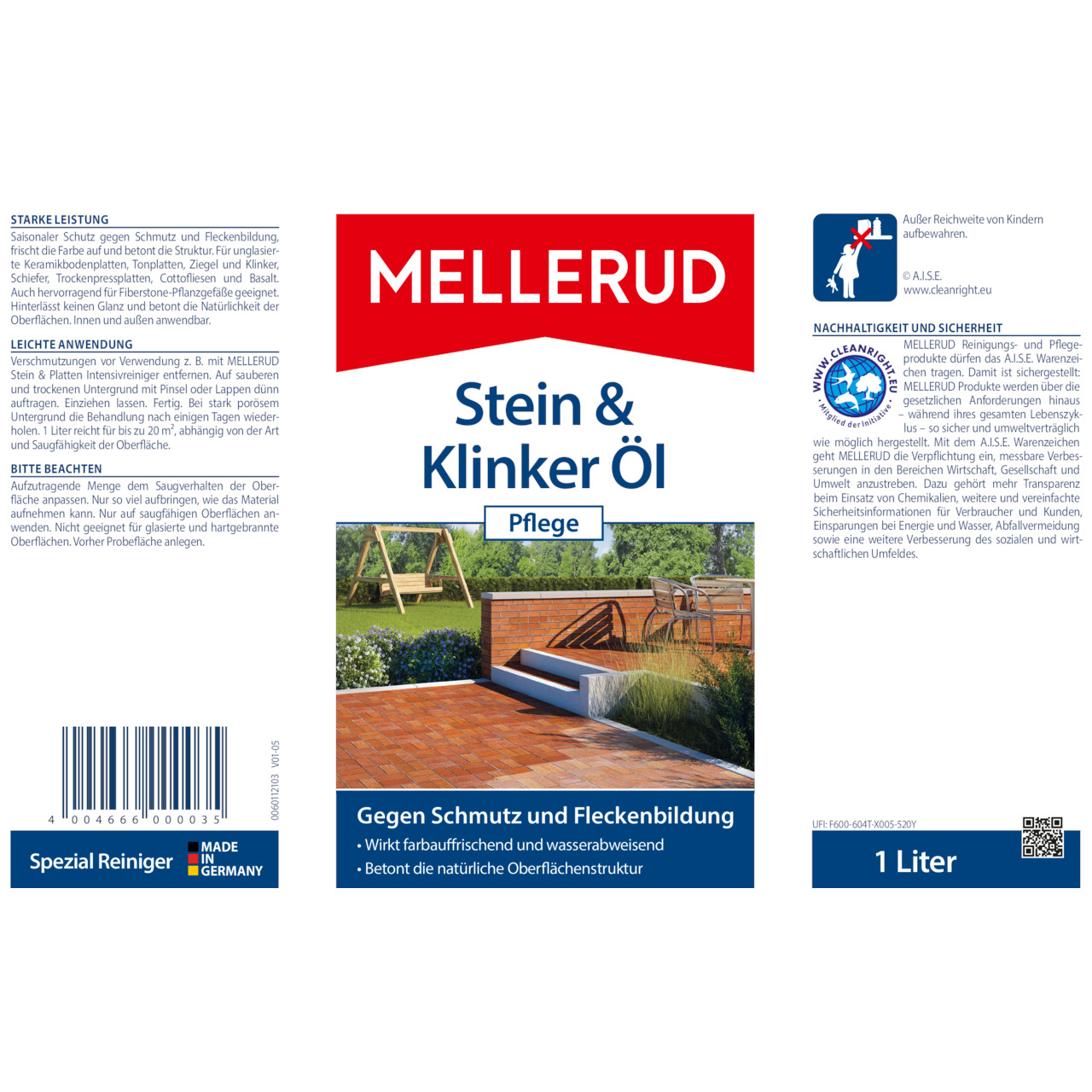 Stein & Klinker Öl Pflege 1,0 l