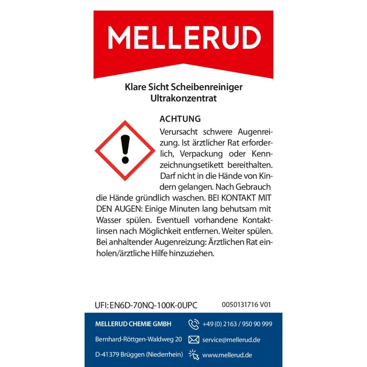 Klare Sicht Scheibenreiniger Ultrakonzentrat 0,5 l