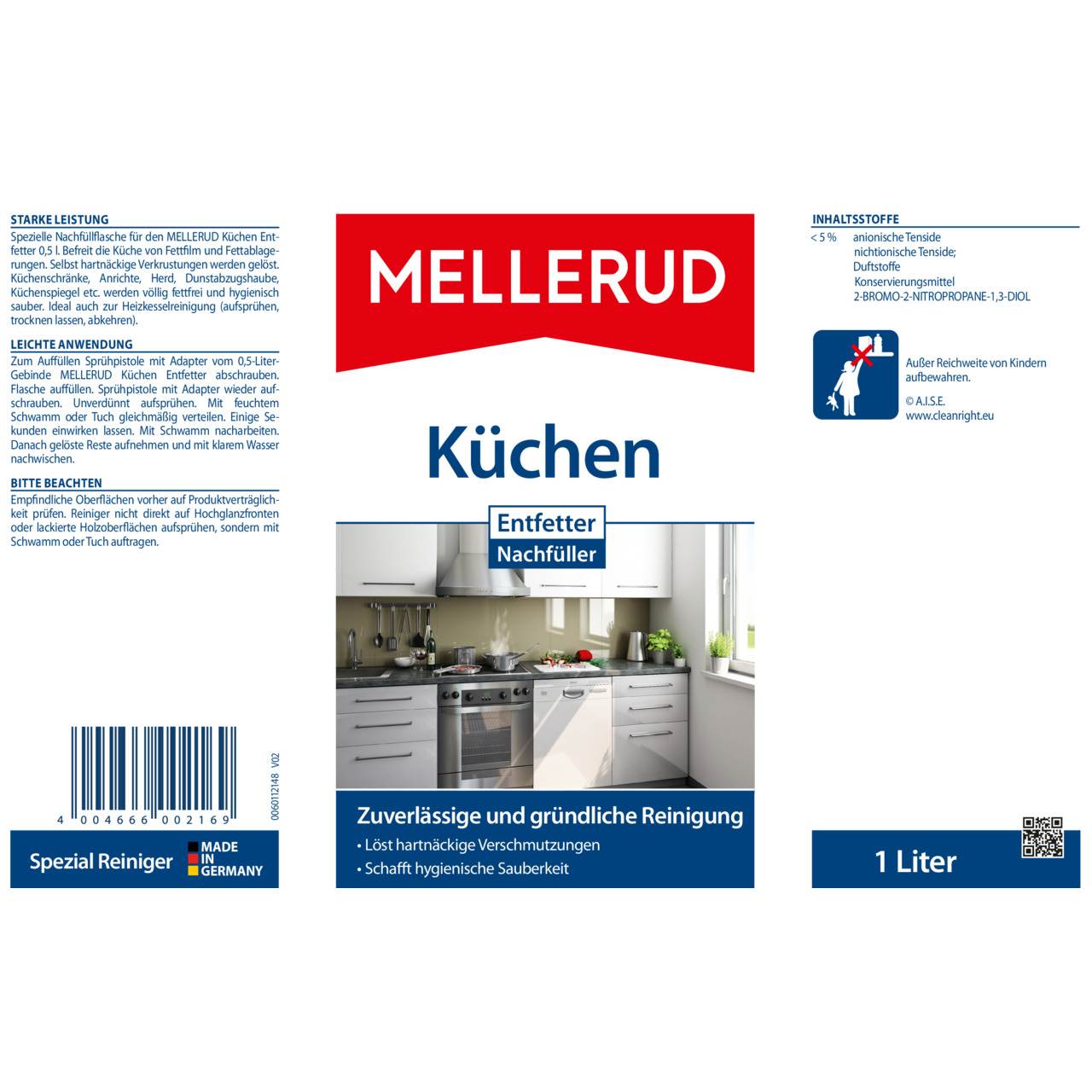 Küchen Entfetter Nachfüller 1,0 l
