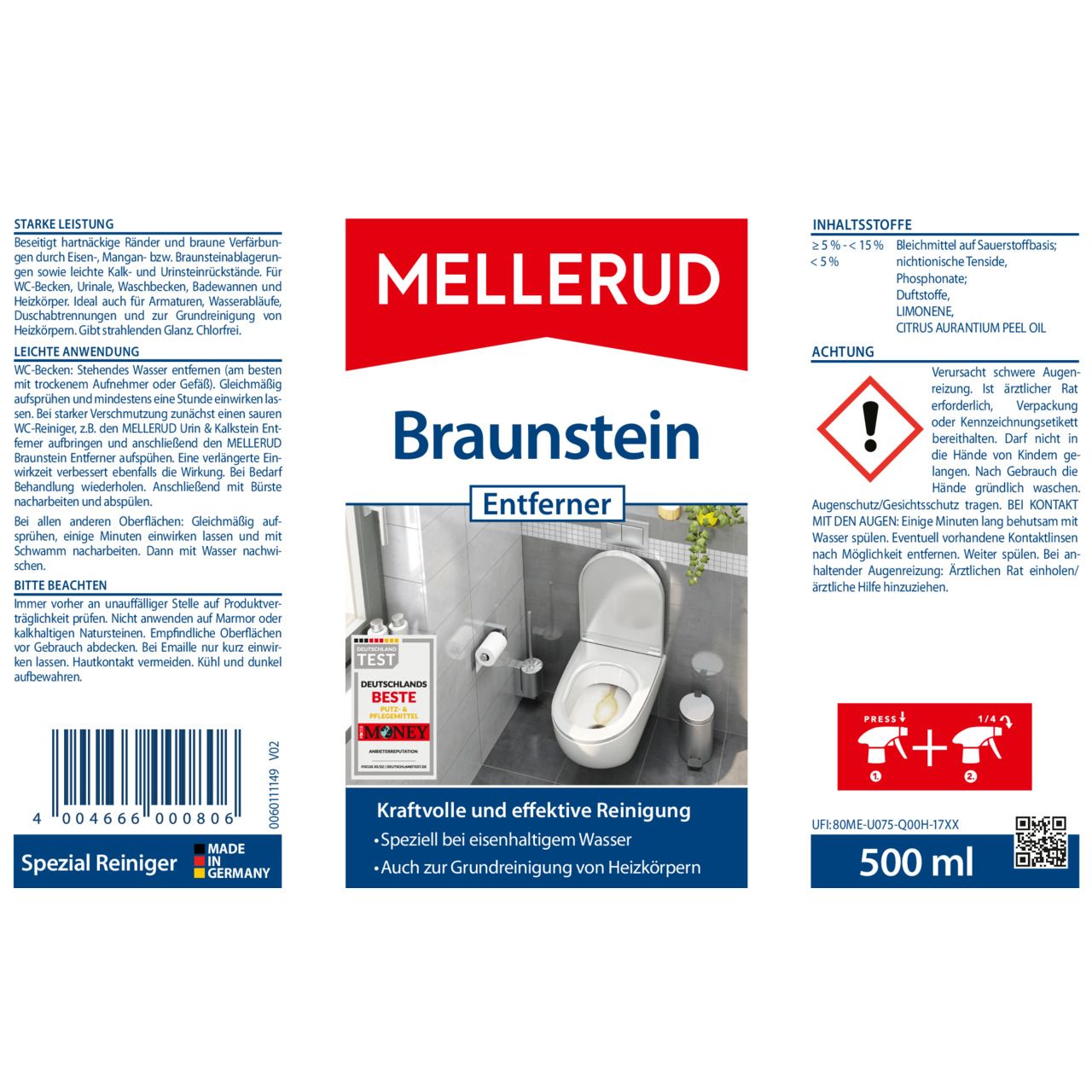 Braunstein Entferner 0,5 l